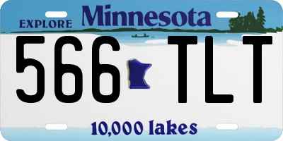 MN license plate 566TLT