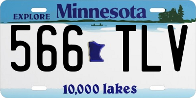 MN license plate 566TLV