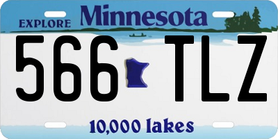 MN license plate 566TLZ