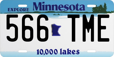 MN license plate 566TME