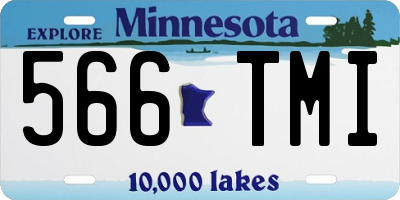 MN license plate 566TMI