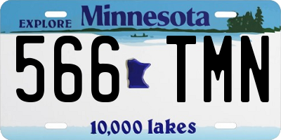 MN license plate 566TMN