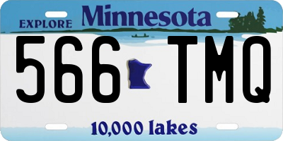 MN license plate 566TMQ