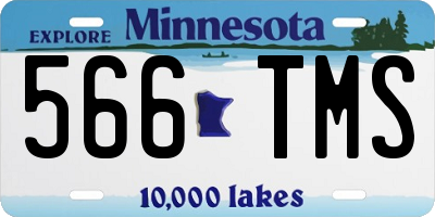 MN license plate 566TMS