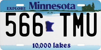 MN license plate 566TMU