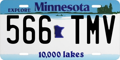 MN license plate 566TMV