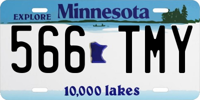 MN license plate 566TMY