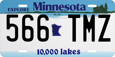 MN license plate 566TMZ
