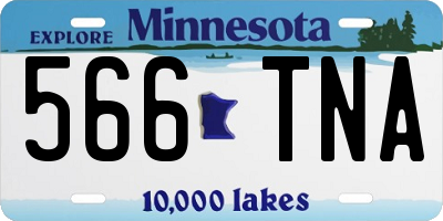 MN license plate 566TNA