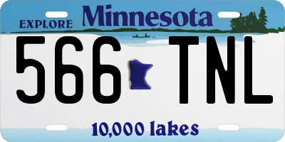 MN license plate 566TNL