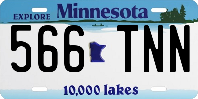 MN license plate 566TNN