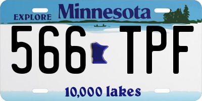 MN license plate 566TPF