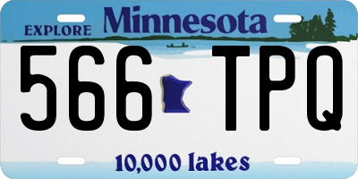 MN license plate 566TPQ