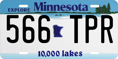 MN license plate 566TPR