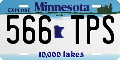 MN license plate 566TPS