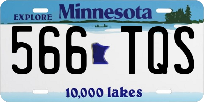 MN license plate 566TQS