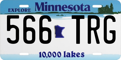 MN license plate 566TRG