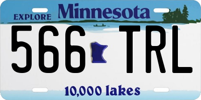 MN license plate 566TRL