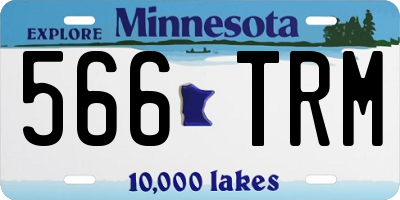 MN license plate 566TRM
