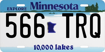 MN license plate 566TRQ