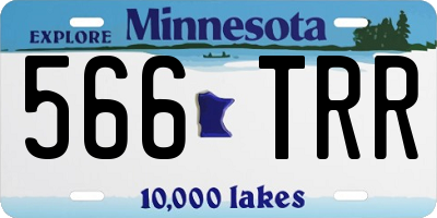 MN license plate 566TRR