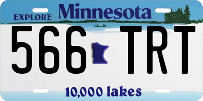 MN license plate 566TRT