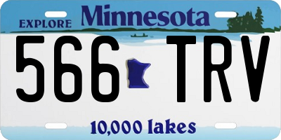MN license plate 566TRV