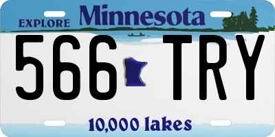 MN license plate 566TRY