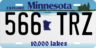 MN license plate 566TRZ