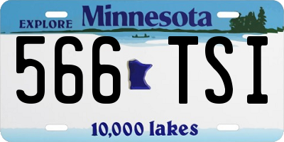 MN license plate 566TSI