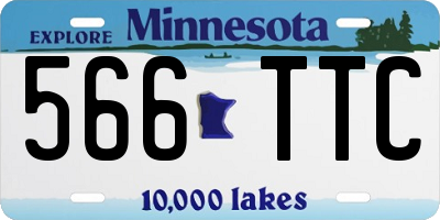 MN license plate 566TTC
