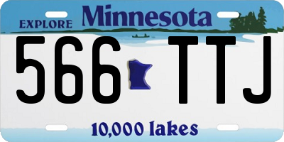 MN license plate 566TTJ