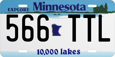 MN license plate 566TTL