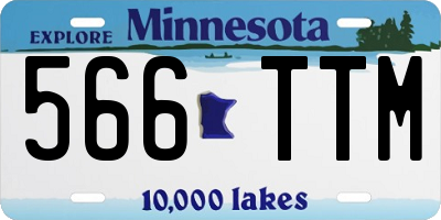 MN license plate 566TTM