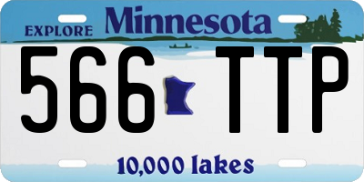 MN license plate 566TTP