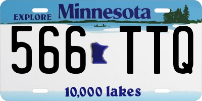 MN license plate 566TTQ