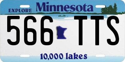 MN license plate 566TTS