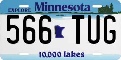 MN license plate 566TUG