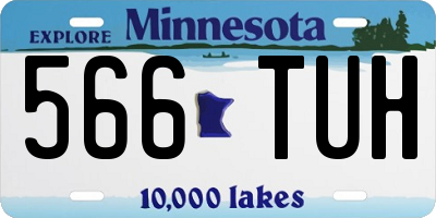 MN license plate 566TUH