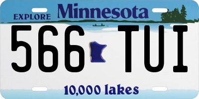 MN license plate 566TUI