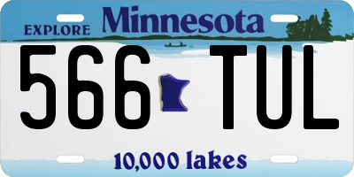 MN license plate 566TUL