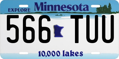 MN license plate 566TUU