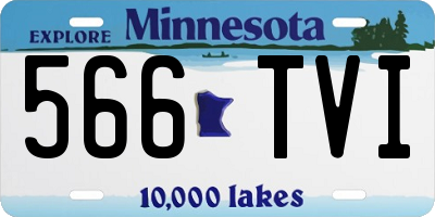 MN license plate 566TVI