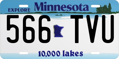 MN license plate 566TVU