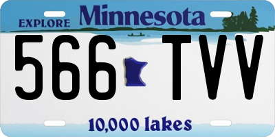 MN license plate 566TVV