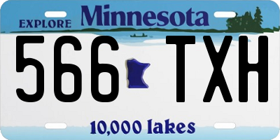 MN license plate 566TXH