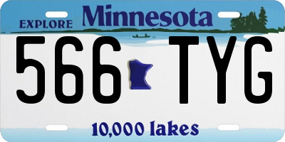 MN license plate 566TYG