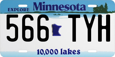 MN license plate 566TYH