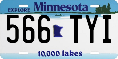 MN license plate 566TYI