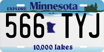 MN license plate 566TYJ